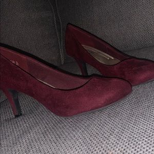 Burgundy heels